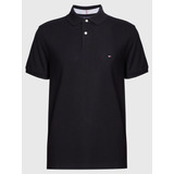 Polo Essential Regular Fit Hombre Tommy Hilfiger Negro