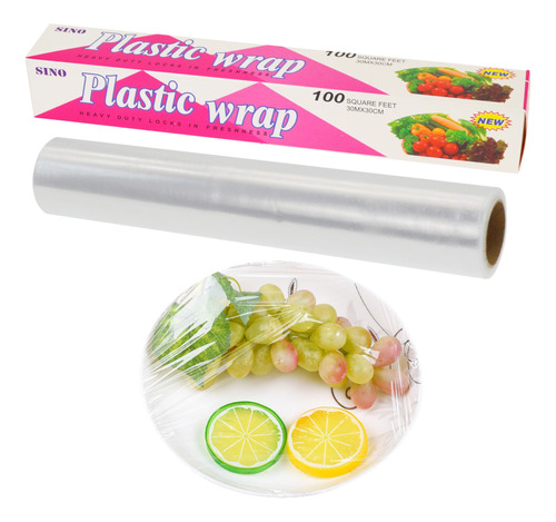 2 Rollo Papel Film Alusa Plástico Para Alimentos Cocina 30 M