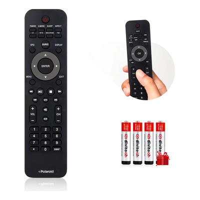Control Remoto Compatible Con Tv Makena Polaroid Atvio 19pfl3504d Incluye 4 Pilas Aaa Divitech® | Meses sin interés