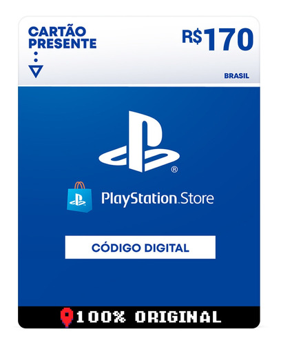 Gift Card Playstation Store 170 Reais Psn Plus Ps4 Ps5 Br