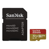 Sandisk Extreme Microsdhc 32gb 90mb/s U3 C10 V30. Fullhd/4k