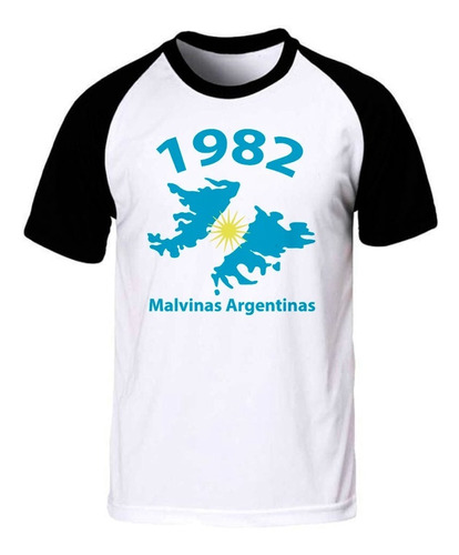 Malvinas Argentinas 1982 Logo   Remera Spun Adulto/niño