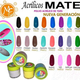 Colección 20pzs Acrílico De Color Mc Nails 1/4 Oz 