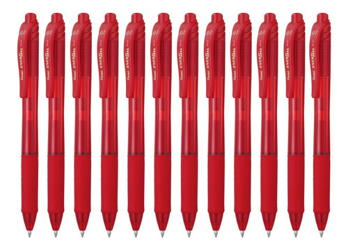 Bolígrafo Retráctil Pentel Energel-x Bl107 Tinta Gel Líquida Color De La Tinta Rojo