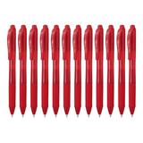 Bolígrafo Retráctil Pentel Energel-x Bl107 Tinta Gel Líquida Color De La Tinta Rojo