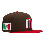 Gorra New Era Mexico Mundial Beisbol 59fifty Cafe Rojo