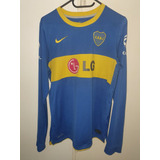 Camiseta Boca Juniors Nike 2010 LG Utileria Manga Larga Noir