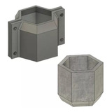 Molde Maceta Hexagonal Cemento N10 Mod7 - Detta3d