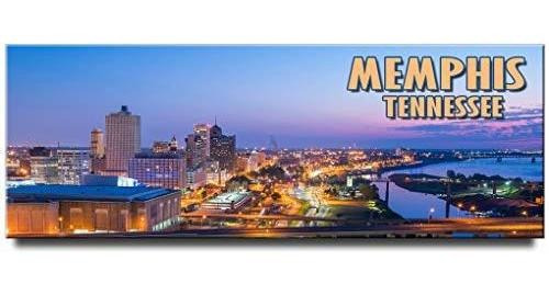 Memphis Panoramic Fridge Magnet Tennessee Travel Souvenir