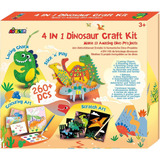 Juguete Niños Set De Arte Y Manualidades Dinosaurios Tejidos