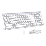 Mouse Iclever, Inalambrico/con Teclado/plateado/recargable