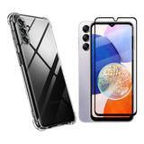 Capa Case Anti Impacto Para Samsung Galaxy A14 + Pelicula 3d