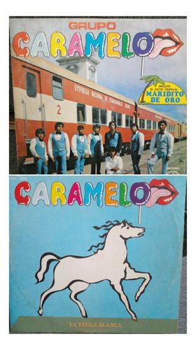 Lote Grupo Caramelo 2 Discos De Vinilo Ep Cumbia Importados