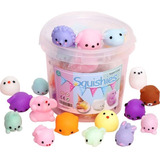 24 Mochi Squishy Toys Surtidos Colores