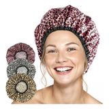 Gorros De Ducha Para Mujer, Paquete De 3 En Diferentes Disen