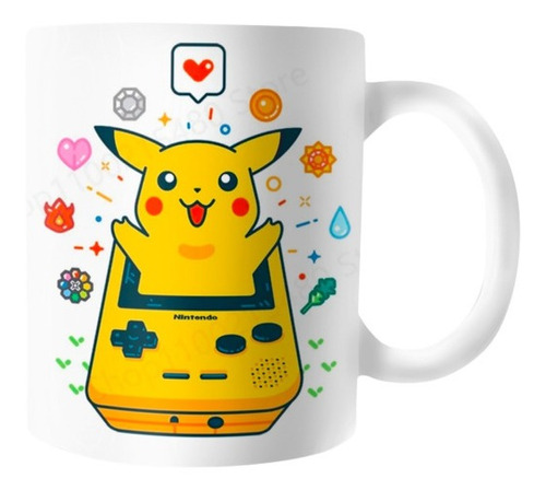 Mug Taza Pocillo Café Té Pokemon Pikachu-gameboy Colección 