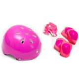 Set Protecciones Casco Niña Niños Bicicleta Cascos