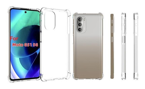 Funda Acrigel Transparente Para Motorola Esquinas Reforzadas