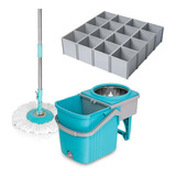 Combo: Trapero Giratorio Stainless + Cubos Organizadores Mul