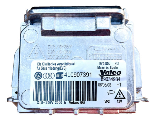 Balastra 6g Faro Xenon Ibiza 09-17 Original Valeo 89034934 F