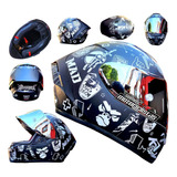 Casco Moto Kov Smash Plata Negro Certificado Dot 