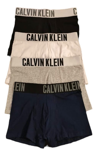 Calvin Klein Pack X 4 Boxer Briefs - Steel Cotton