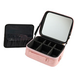 Caja Organizadora De Maquillaje De Cuero Pu, Caja De