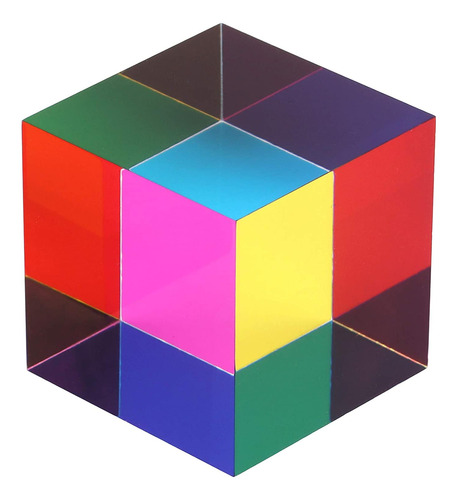 Cubo De Color De Mezcla Cmy Prisma De Cmycube De Acrílico Co