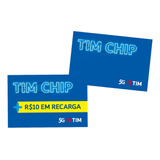Tim Mix20: 10 Chip Tim+10 Chip Top Tim (com R$10 Em Recarga)