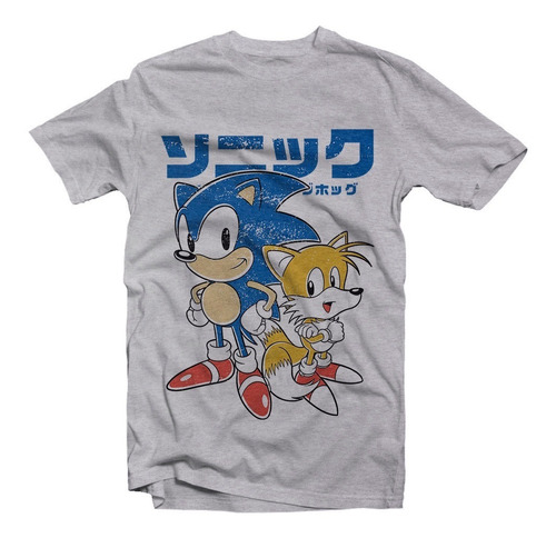 Playera Sonic 3 Tails Knuckles Sega Genesis Kanji