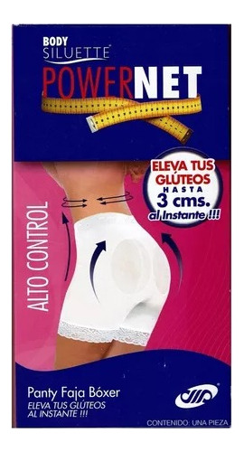 Panty Faja Bóxer Eleva Glúteos Powernet Modelo 6006