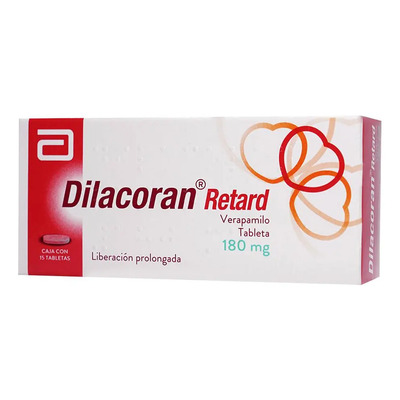 Dilacoran Retard Tabletas De Liberación Prolongada 180 Mg, 15 Tabletas | Envío gratis