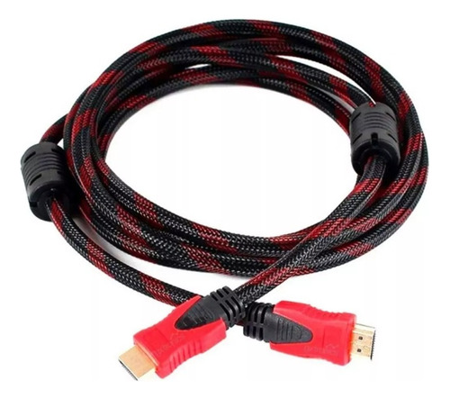 Cable Hdmi 1.50 Metros Full Hd Mallado 2 Filtros Led Tv 3d