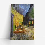 Quadro Van Gogh Terraço Do Café A Noite Canvas 100x70cm