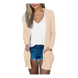 Chaqueta Tipo T Para Mujer, Color Blusa De Manga Larga Con B