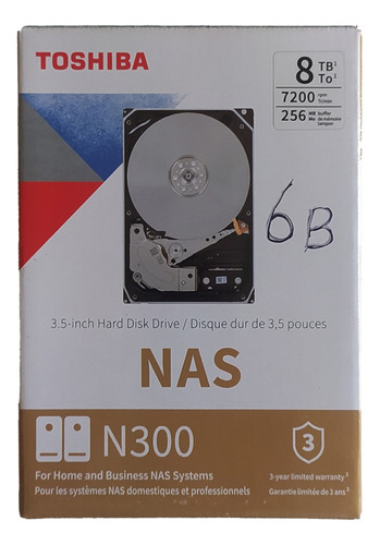 Disco Duro Interno Toshiba N300 Nas - 8tb 