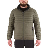 Parka Pluma Hw Goose Reversible Negro/verde Oliva