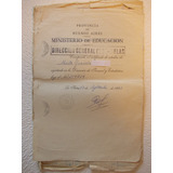 3425- Certificado Usado De Estudios, Prov. Bs. As. 1963