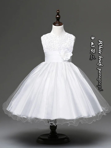 Vestido Largo De Boda De Encaje Para Adolescentes Y Niñas De