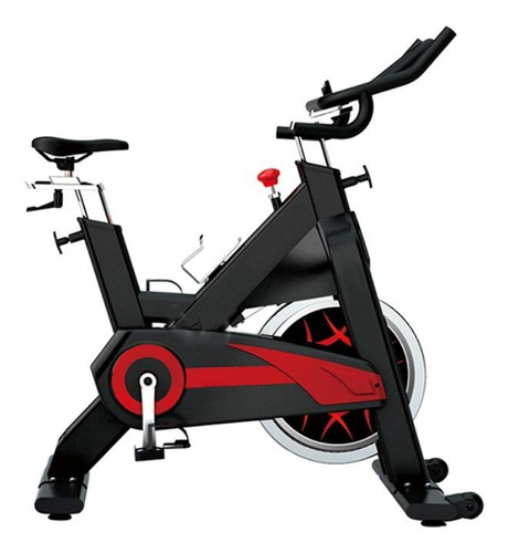 Bicicleta Estática Sdmed 1009h Para Spinning Color Negro Y Rojo