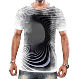 Camisa Camiseta Masculina Psicodélica Ilusão Ótica Rave 7