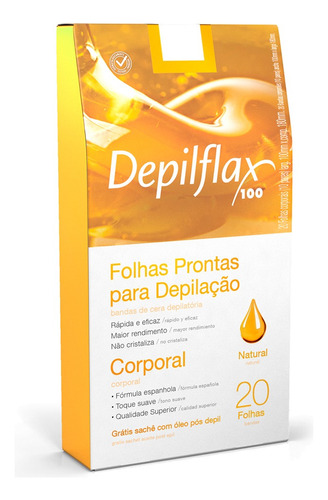 Folhas Prontas Corporal Depilação Depilflax À Sua Escolha