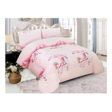 Cobertor Plush 1.5 Plazas Invierno Rosa Niñas