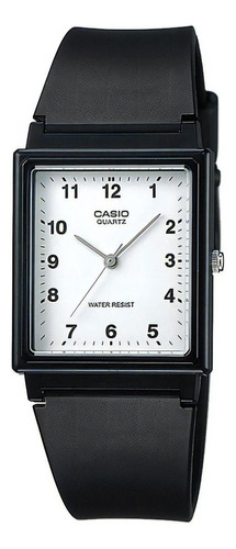 Reloj Hombre Casio Mq-27-7b Negro Análogo / Color Del Fondo Blanco Color De La Correa Negro Color Del Bisel Negro