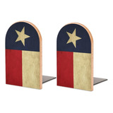 Hon-lally Texas Lone Star State Flag Pattern Sujetalibros De