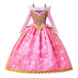 Vestido De Princesa 3d Para Niña  Elsa Anna Aurora  Fiesta I