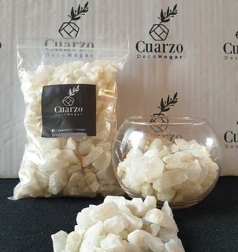 Cuarzo Blanco Tamaño Gravilla Formato 1 Kg