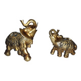 Elefantes Da Sorte Estatuetas Kit Com 2 Ler Descrição