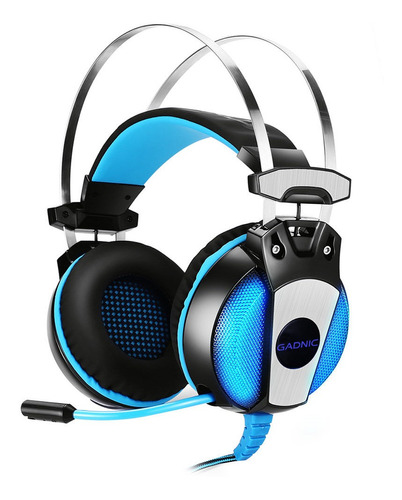 Auriculares Gamer Gadnic A900 Neon Luz 3.5mm Adaptador Usb