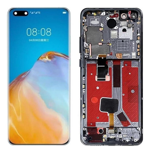 Pantalla Táctil Lcd Amoled Con Marco Para Huawei P40 Pro